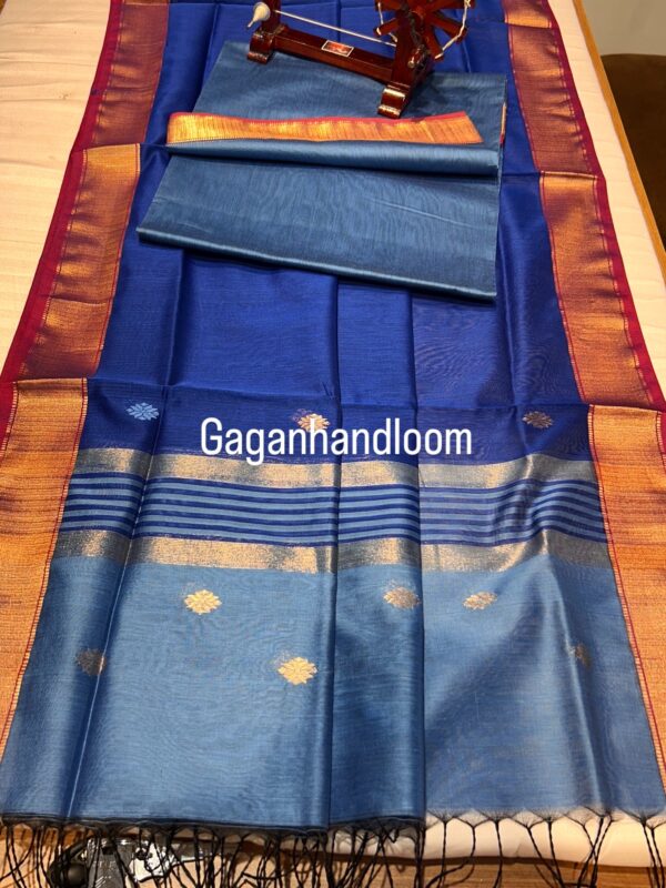 Maheshwari Handloom Tissue Saree – A Royal Blend of Tradition & Shine