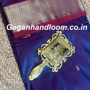 Maheshwari Handloom Mulberry Silk Saree Black