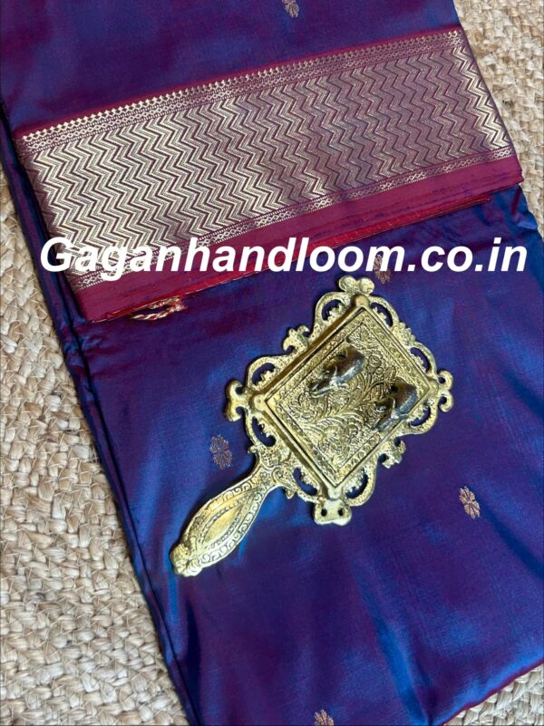 Maheshwari Handloom Mulberry Silk Saree Black