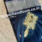 maheshwari handloom mulburry silk saree black