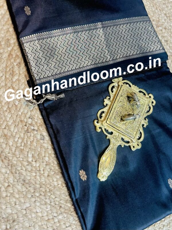 maheshwari handloom mulburry silk saree black