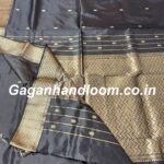 maheshwari handloom mulburry silk saree black