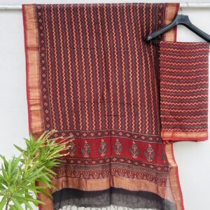 Ajrakh Maheshwari Top Duptta