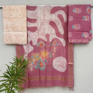 Maheshwari Handloom Indo-Asian Suit Set