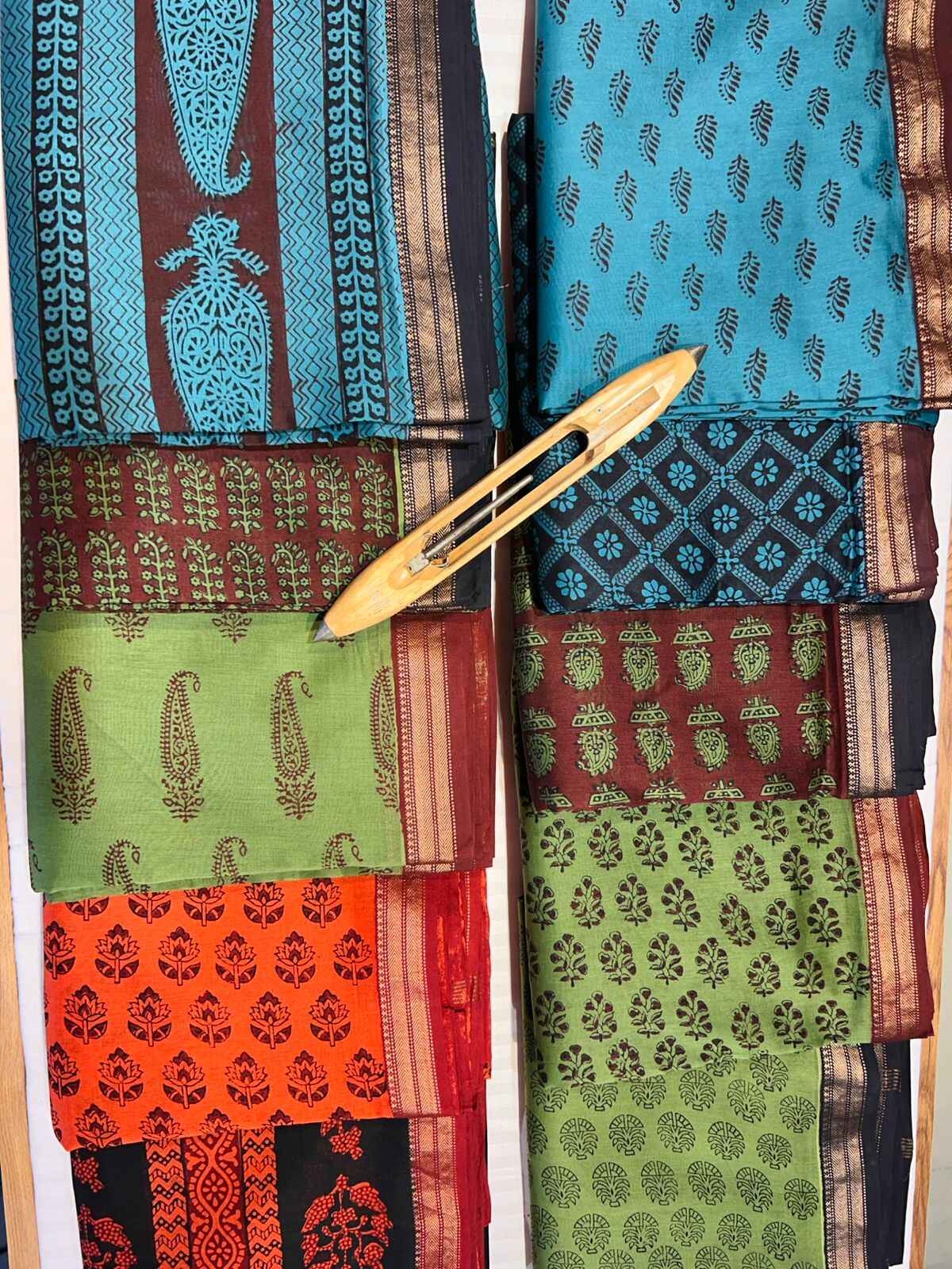 Maheshwari Bagh Print Saree – Silk by Cotton