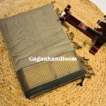 Maheshwari Handloom Tissue Saree with Ruiful Zari Border