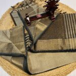 Maheshwari Handloom Tissue Saree with Ruiful Zari Border