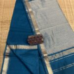 Maheshwari Handloom Silk by Cotton Saree with Kosa Silk Pallu