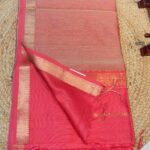 Maheshwari Handloom Silk by Cotton Saree with Kosa Silk Pallu