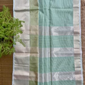 Maheshwari Handloom Kota Checks Silk Cotton Saree | Handwoven Zari Border Saree