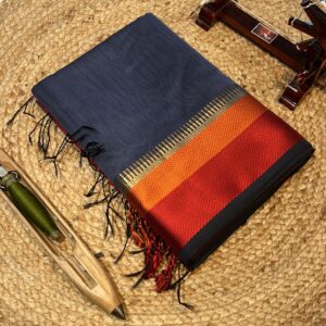 Maheshwari Temple thread border Grey