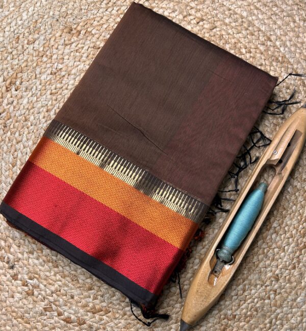 Maheshwari Silk Cotton 3 Piece Suit Set