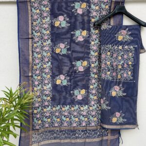 Maheshwari Handloom Indo Asian Print Top Dupatta