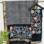 Maheshwari Handloom Indo Asian Print Top Dupatta Set