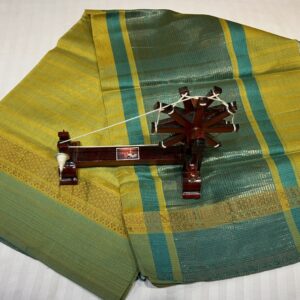 Maheshwari Handloom Silk-by-Cotton Dupatta
