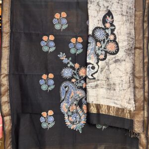 Maheshwari Handloom Indo Asian Print Top Dupatta
