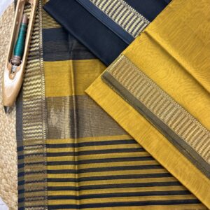 Maheshwari Silk Cotton 3 Piece Suit Set