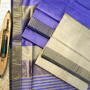 Maheshwari Silk Cotton 3 Piece Suit Set