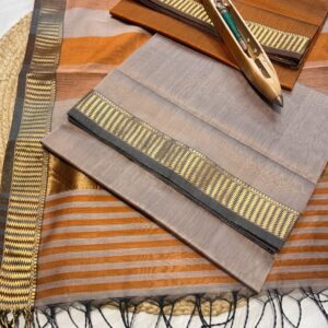 Maheshwari Silk Cotton 3 Piece Suit Set