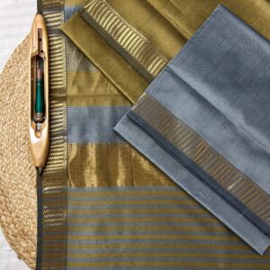 Maheshwari Silk Cotton 3 Piece Suit Set