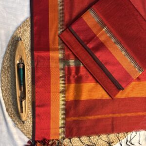 Maheshwari Temple Border Top-Dupatta
