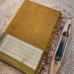 Maheshwari Resham Border Saree