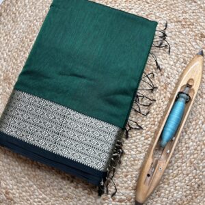 Maheshwari Resham Border Saree