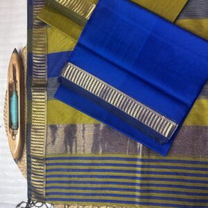 Maheshwari Silk Cotton 3 Piece Suit Set