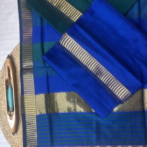 Maheshwari Silk Cotton 3 Piece Suit Set