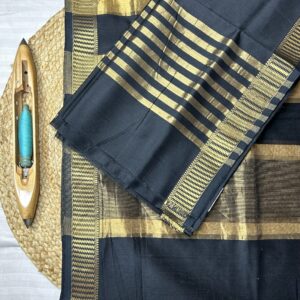 Maheshwari Traditional Jari Strips Top–Dupatta