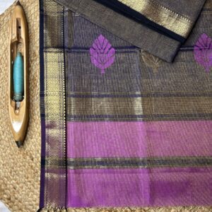 Maheshwari Silk Cotton Tissue Buta Top–Dupatta