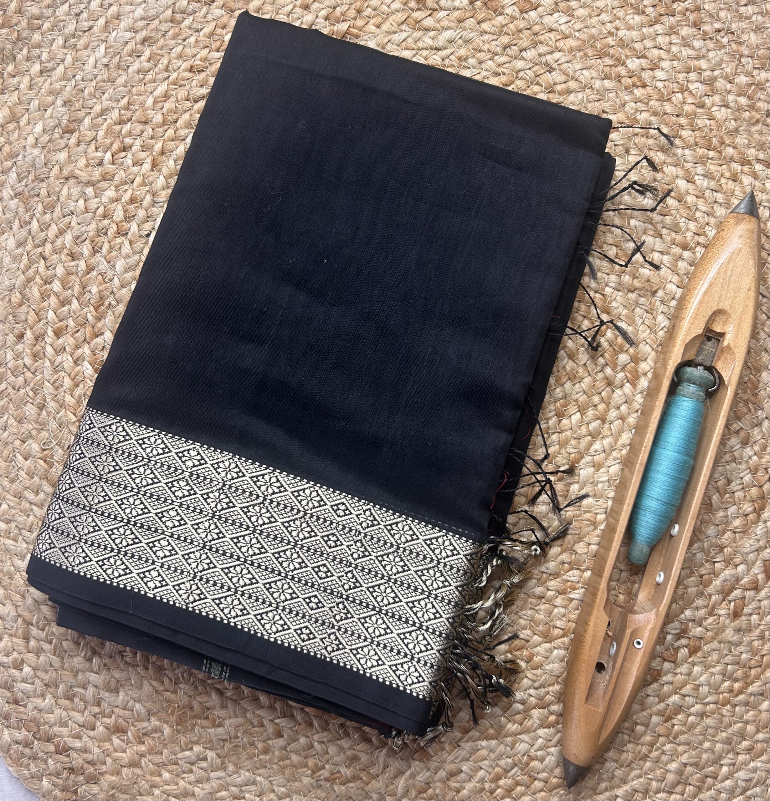 Maheshwari Resham Border Saree