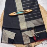Maheshwari Resham Border Saree
