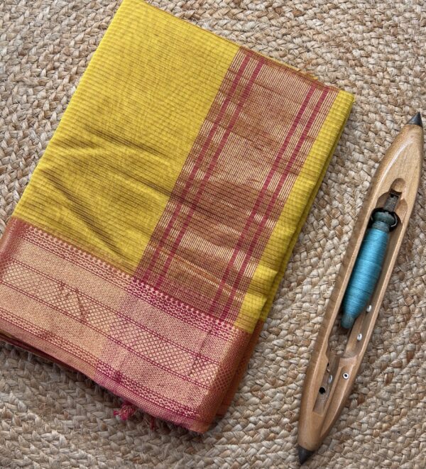 Maheshwari Tissue Silk by Cotton Saree