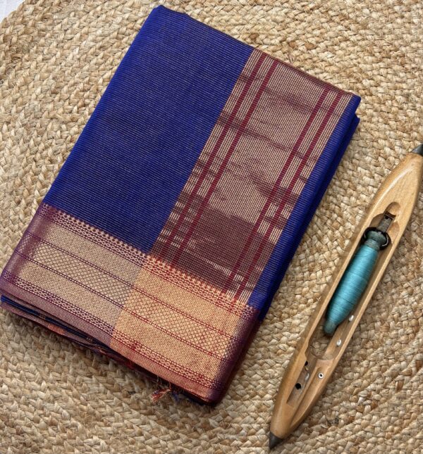 Maheshwari Tissue Silk by Cotton Saree