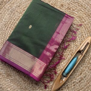 Maheshwari Handloom Jari Buti Saree