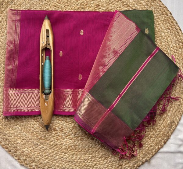 Maheshwari Handloom Jari Buti Saree