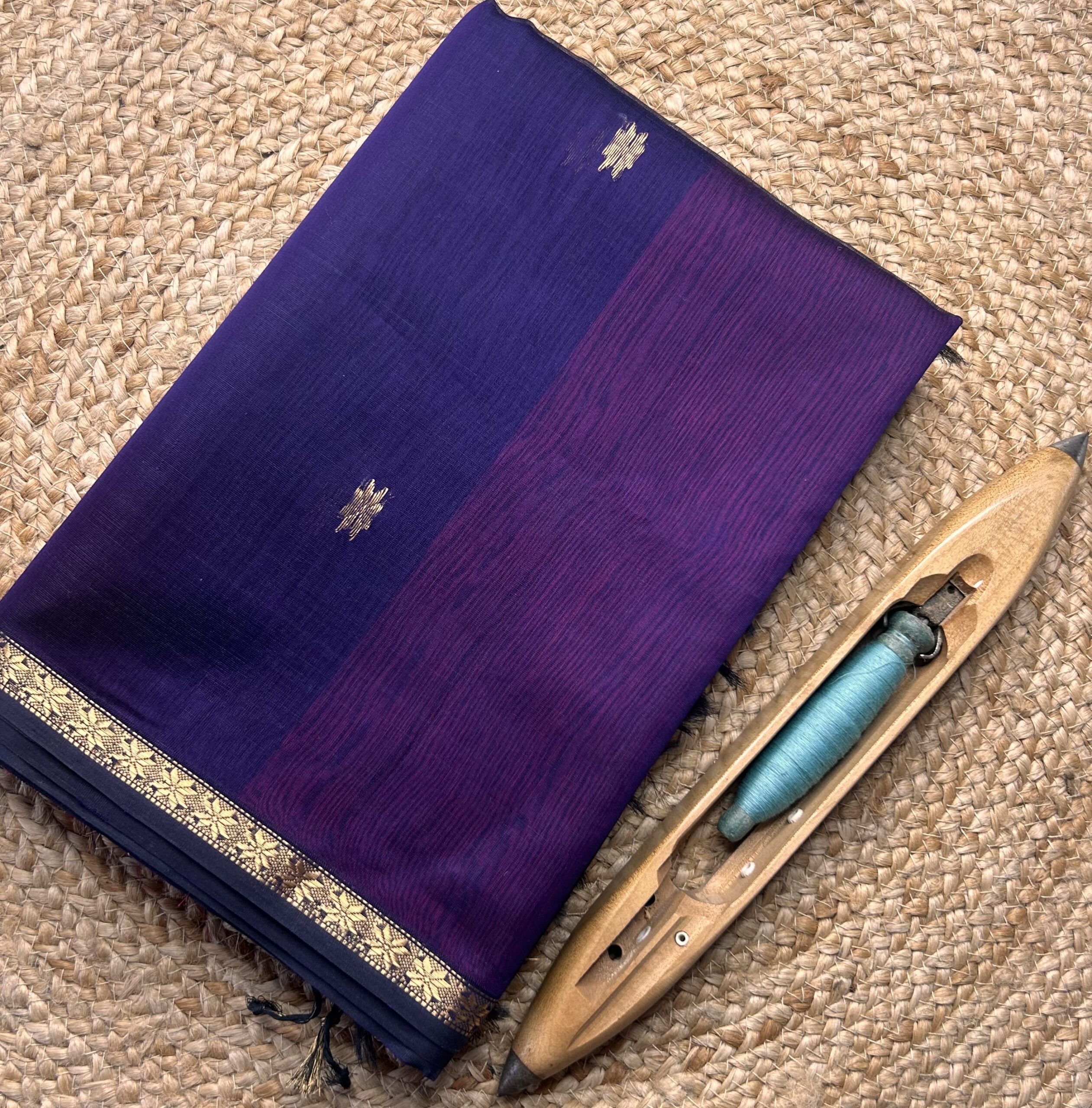 Jari Border Star Buti Saree