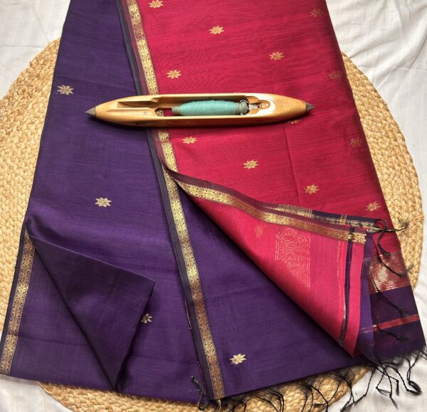 Jari Border Star Buti Saree