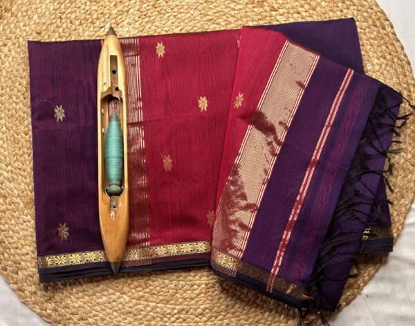 Jari Border Star Buti Saree