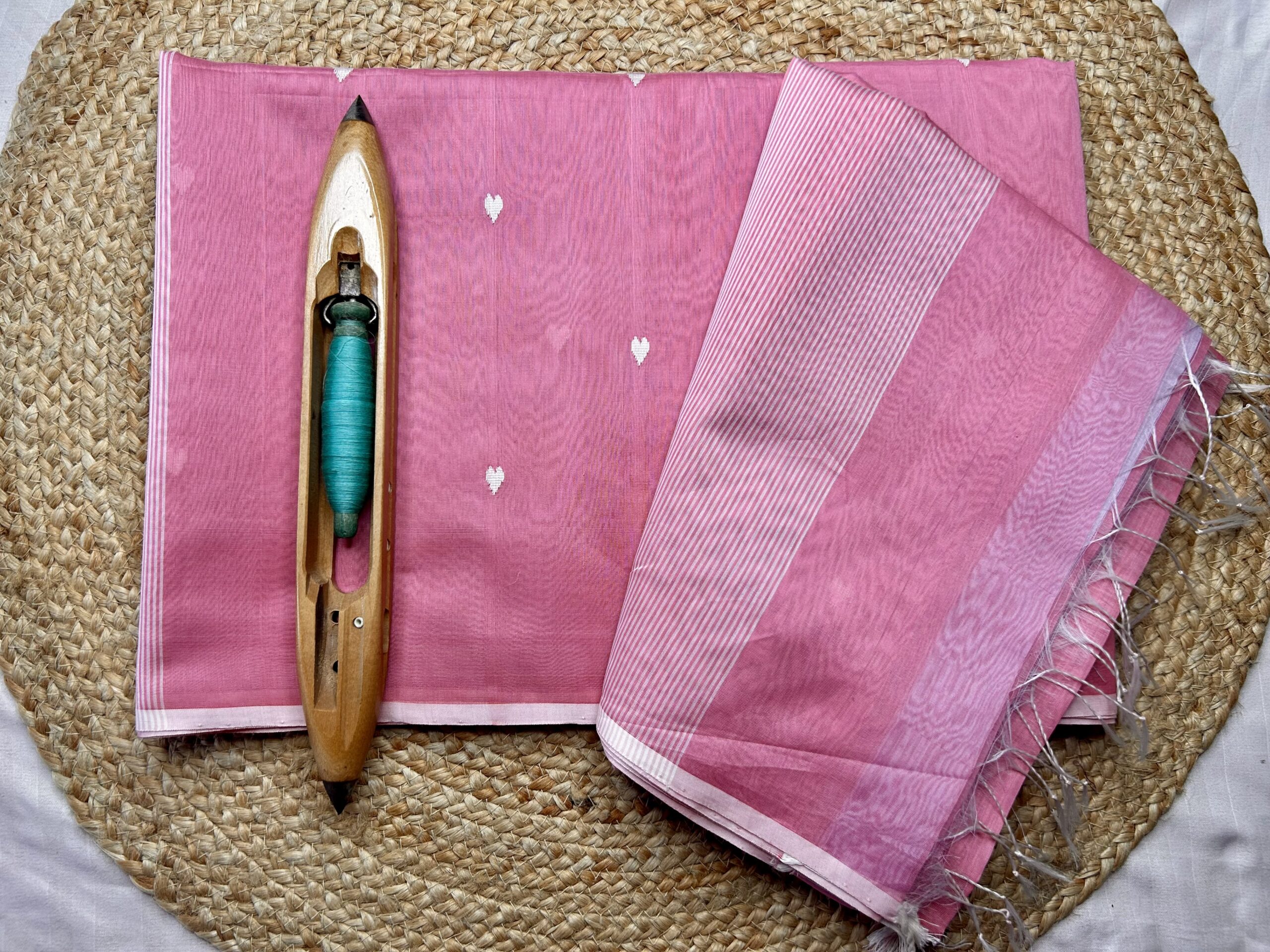 Maheshwari Handloom Heart Buti Saree