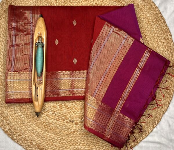 Jari Border Buti Saree