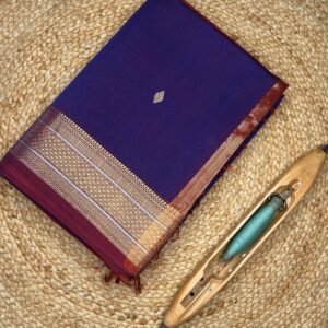 Maheshwari Jari Border Buti Saree