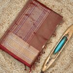 Maheshwari Jari Border Buti Saree