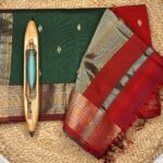 Maheshwari Jari Border Buti Saree