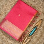 Maheshwari Jari Border Buti Saree