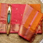 Maheshwari Jari Border Buti Saree | Handloom Silk Cotton Saree