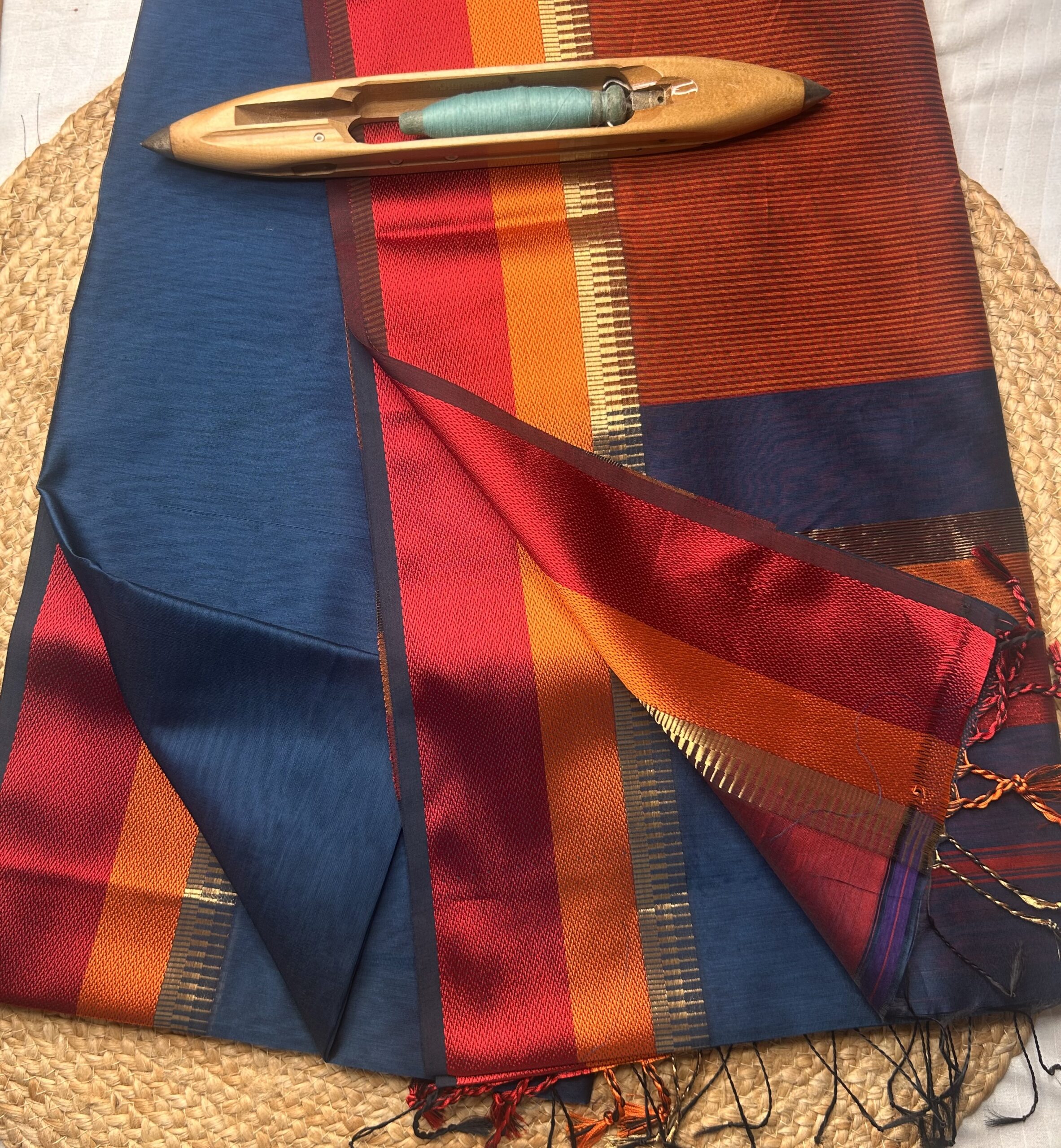 Maheshwari Jari Border Jari Checks