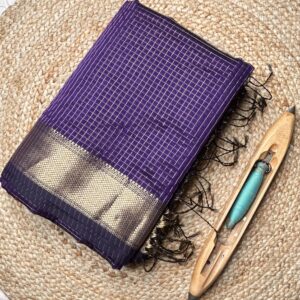 Maheshwari Jari Border Jari Checks