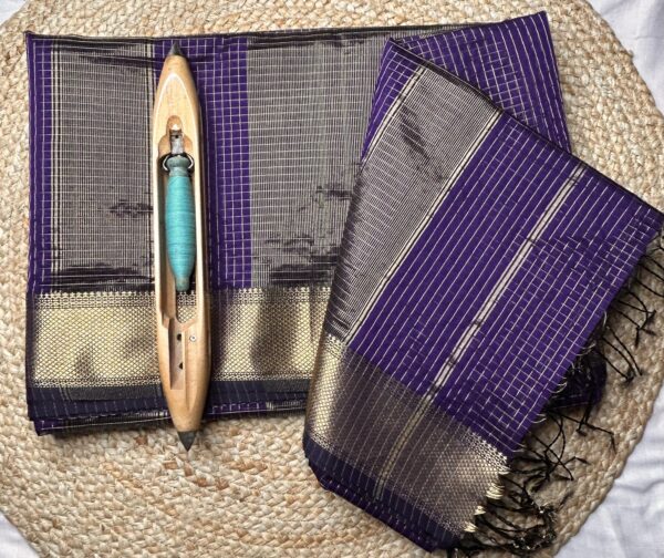 Maheshwari Jari Border Jari Checks